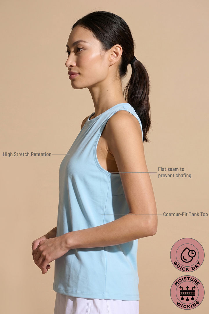 Zelocity Quick Dry Contour Tank Top - Spun Sugar — image 7